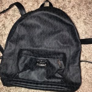 EUC!!! BLACK LEATHER MICHAEL KORS BACKPACK !!!